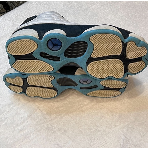 Nike Jordan 13 Retro White Obsidian Powder Blue (GS) Shoes Size 5Y- DJ3003-144 - Picture 10 of 13